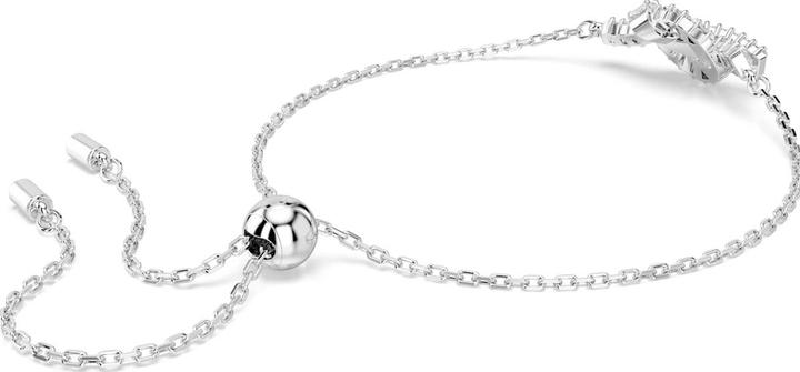 Produktbild Swarovski Matrix Armband Baguette Schliff Knoten Weiss Rhodiniert (24 cm, Swarovski Metall)