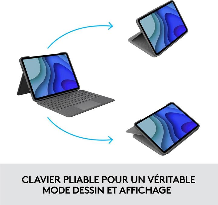 Actual product image Logitech Folio Touch (CH, iPad Pro 11 2018 (1. Gen), iPad Pro 11 2021 (3rd Gen), iPad Pro 11 2020 (2. Gen), iPad Pro 11 2022 (4th Gen))