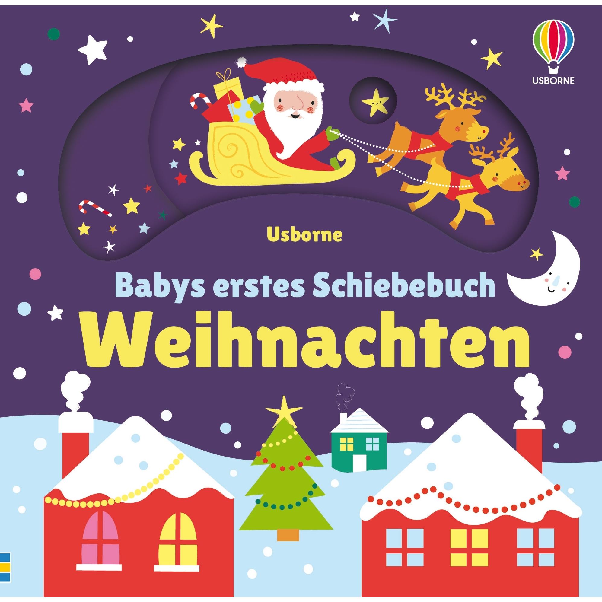 Usborne Publishing, Libro bebè, Babys erstes Schiebebuch: Weihnachten (Tedesco)