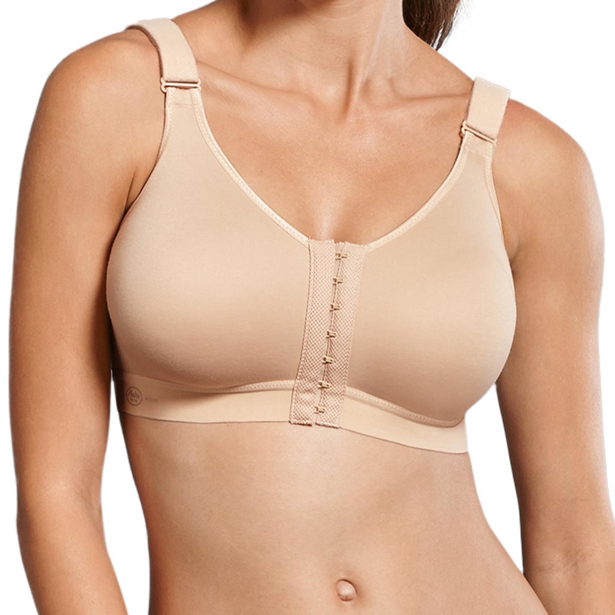 Anita, Sport-BH, frontline open Sport BH mit Vorderverschluss (85 C), Beige, 85 C