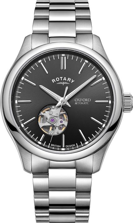 Produktbild Rotary GB05095/04 Oxford Automatik Herrenuhr 40mm 5ATM (Analoguhr, 40 mm)