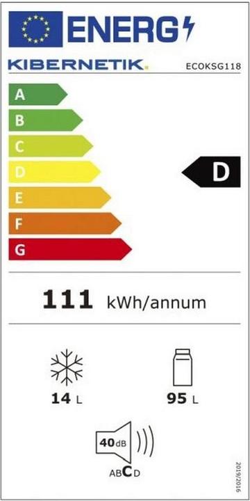 Energie-Label Kibernetik ECOKSG118 (109 l)