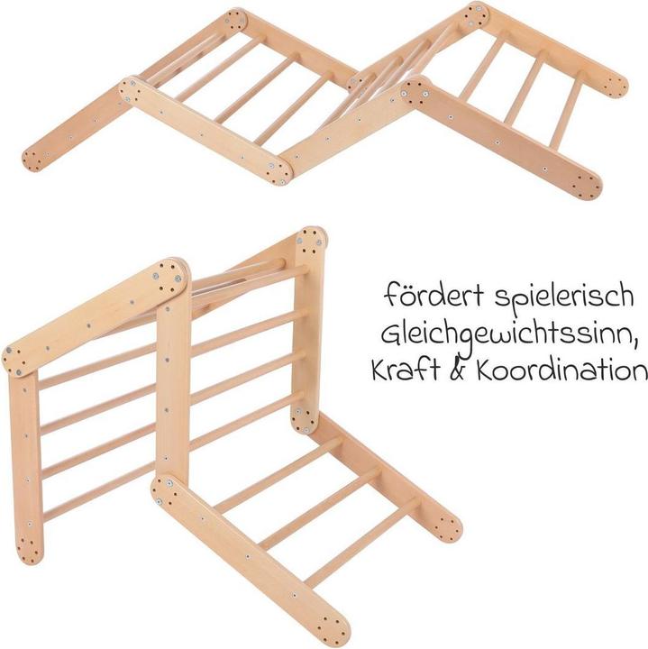 Kindsgard Klettergerüst 4-tlg. klatreplads natur