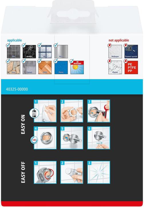 Produktbild tesa SMOOZ Föhnhalter inkl. Klebelösung ohne Bohren