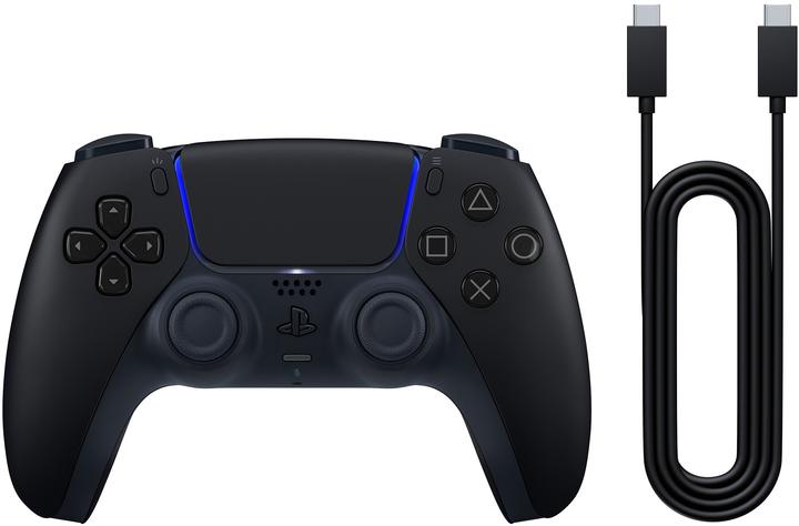 Actual product image Sony DualSense Wireless-Controller – Midnight Black + USB-Kabel für PC (Mac, PC, PS5)