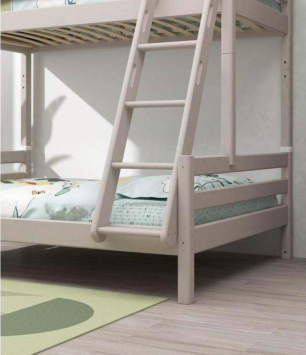 Produktbild Flexa Classic Etagenbett 90x200/140x200 mit Schrägleiter Grau (90x200)
