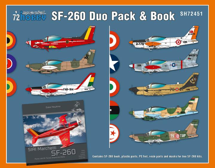 Actual product image Special Hobby SIAI-Marchetti SF-260 Duo Pack & Book