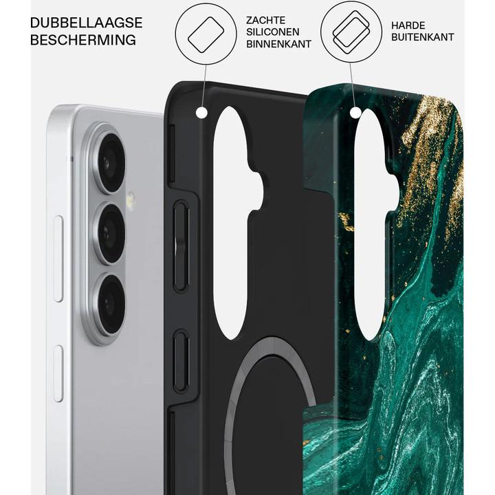 Actual product image Burga Tough MagSafe Samsung Galaxy S26 Plus – Emerald Pool (Samsung Galaxy S26)