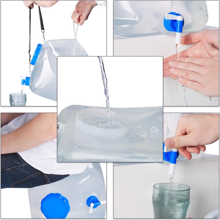 Image du produit Relaxdays Bidon pliable de 15 litres, lot de 2