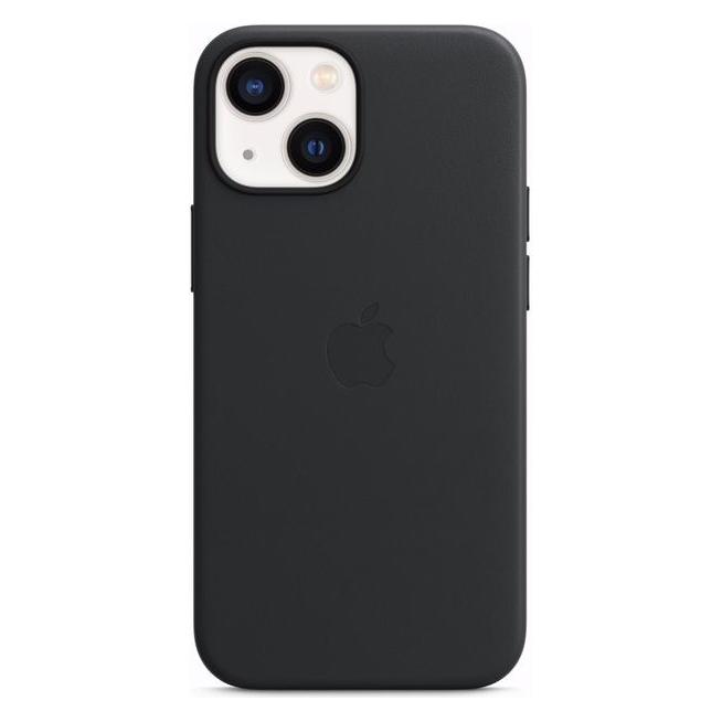 Apple Leder Case mit MagSafe (Apple iPhone 13 mini), Smartphone Hülle, Schwarz