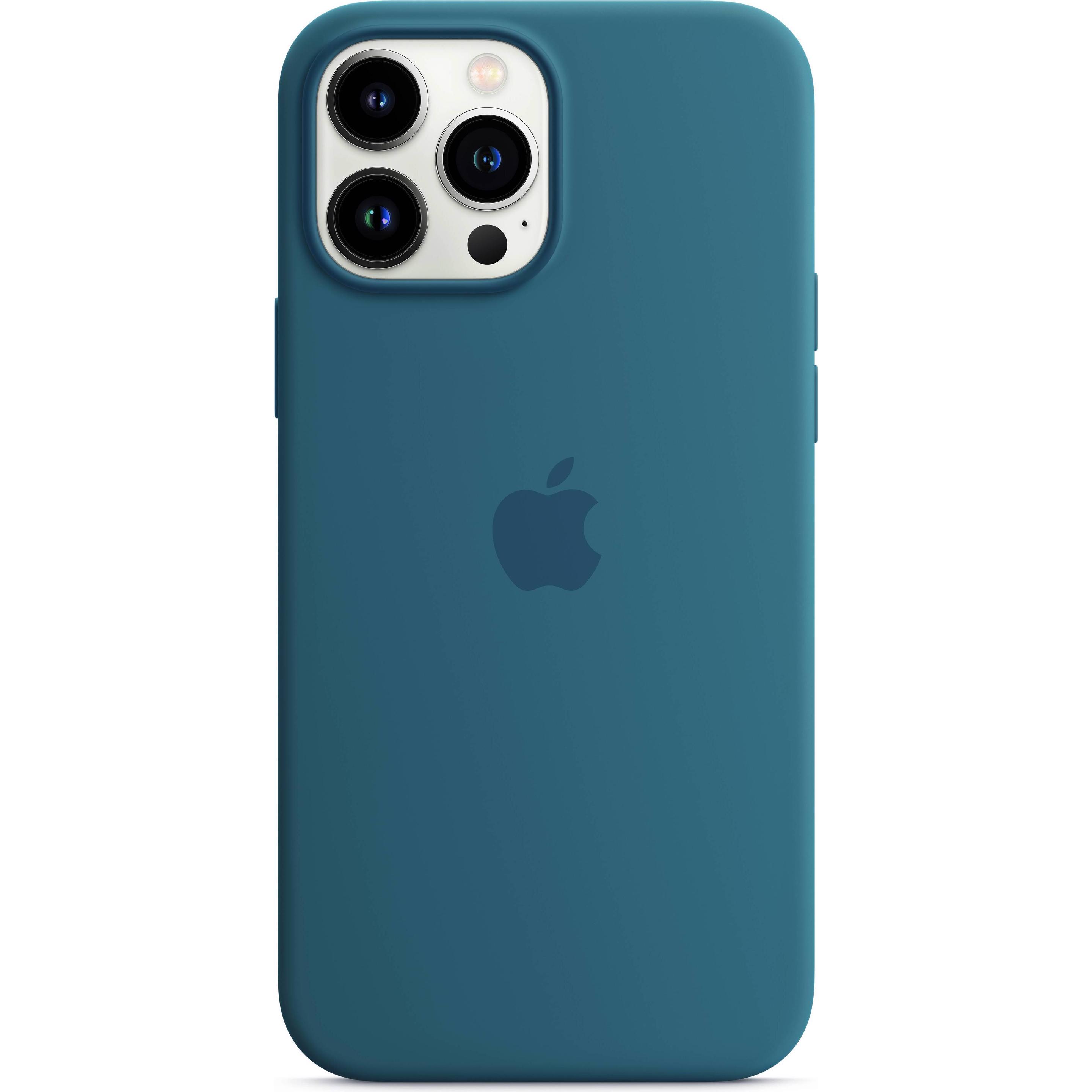 Apple Silikon Case mit MagSafe (Apple iPhone 13 Pro Max), Smartphone Hülle, Blau