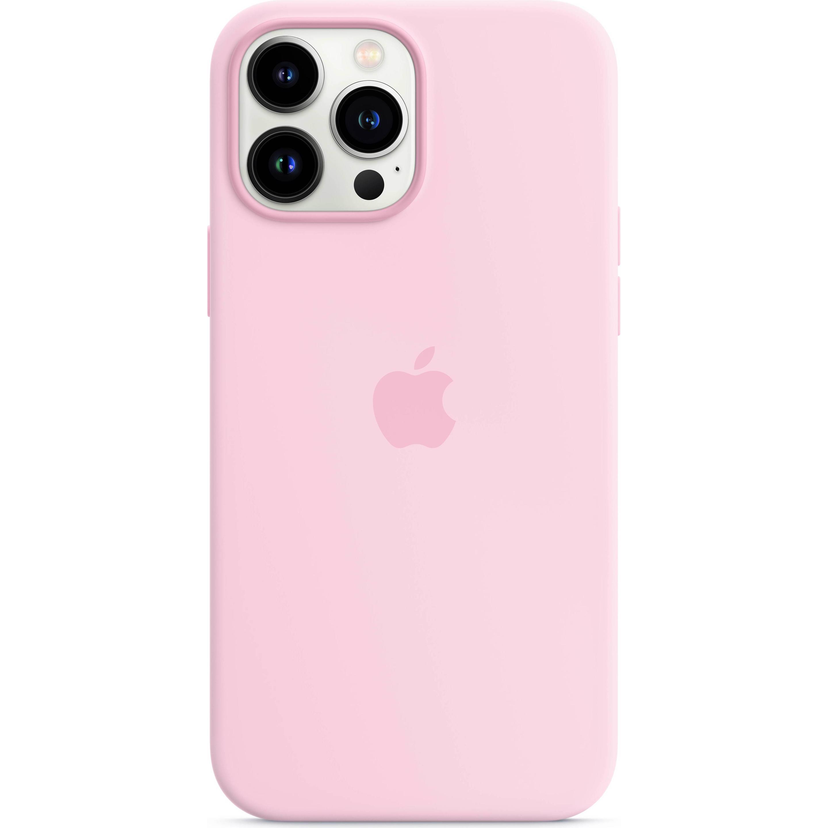 Apple Silikon Case mit MagSafe (Apple iPhone 13 Pro Max), Smartphone Hülle, Rosa