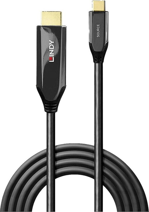 Produktbild Lindy 2m USB Typ C an HDMI 8K60 Adapterkabel Zum Anschluss eines 8K HDMI Displays an den USB Port Typ C (2 m, USB Typ C)