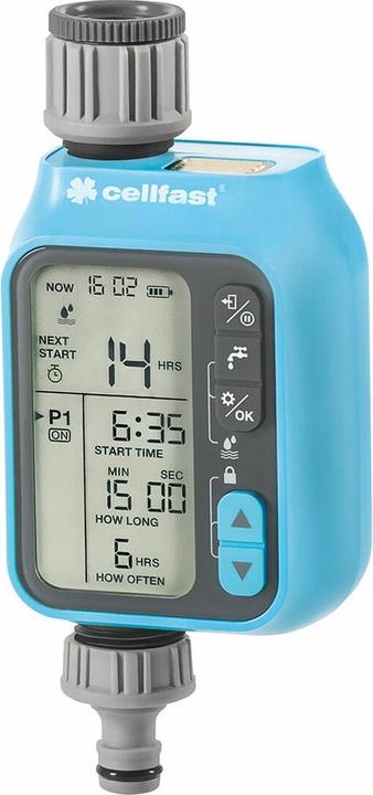 MGA Cellfast Chronos IDEAL Irrigation Computer Electronic Irrigation Controller Watering Clock for Gar (Irrigation computer)