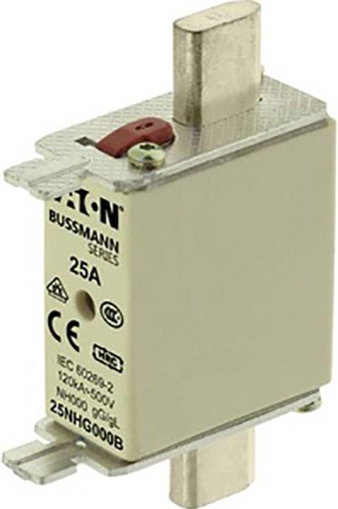 Actual product image Eaton 25NHG000B NH fuse with mechanical fuse indicator Fuse size (25 A)