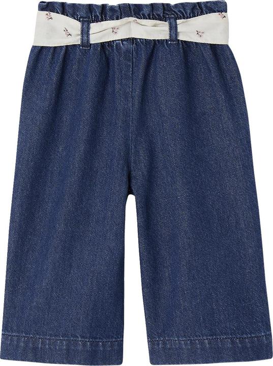 Actual product image Vertbaudet Weite Baby Jeans mit Stoffgürtel (68)