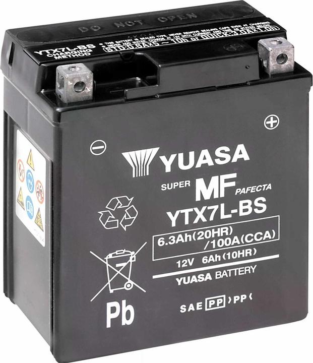 Yuasa YTX7L-BS (12 V, 6 Ah, 100 A)