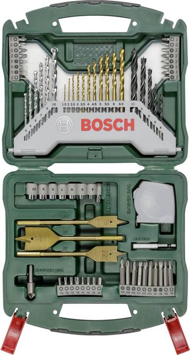 Actual product image Bosch Zubehör 70-piece X-Line Titanium Set (1.5 mm, 2 mm, 2.5 mm, 3 mm, 5.5 mm, 6 mm, 8.5 mm, 9 mm, 3.5 mm, 4 mm, 4.5 mm, 5 mm, 9.5 mm, 10 mm, 6.5 mm, 7 mm, 7.5 mm, 8 mm)