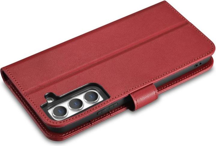 Produktbild iCarer Haitang Leather Wallet Case Leather Case for Samsung Galaxy S22 + (S22 Plus) Wallet Case Red (Samsung Galaxy S22+)