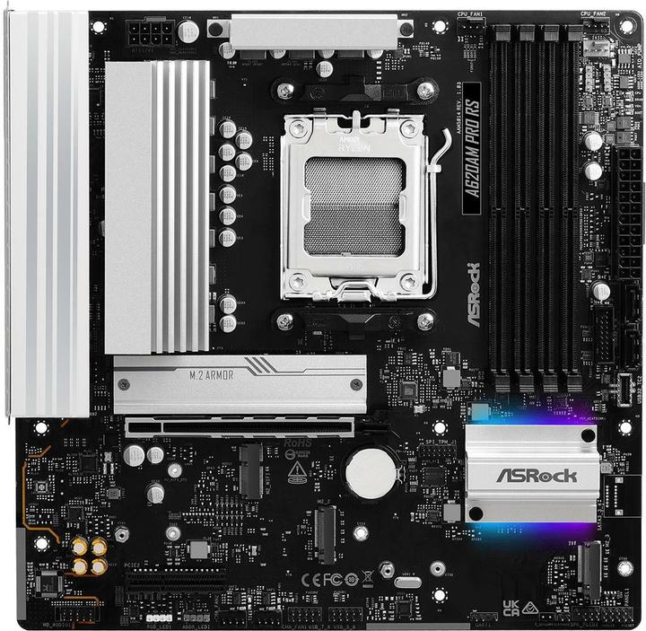 Productafbeelding AsRock A620AM Pro RS AM5 mATX HDMI/DP DDR5 (AM5, AMD A620, mATX)