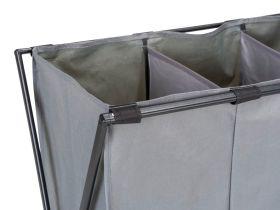 Produktbild Wenko Wäschesammler Mod. Trio XL Grau mit drei Fächern