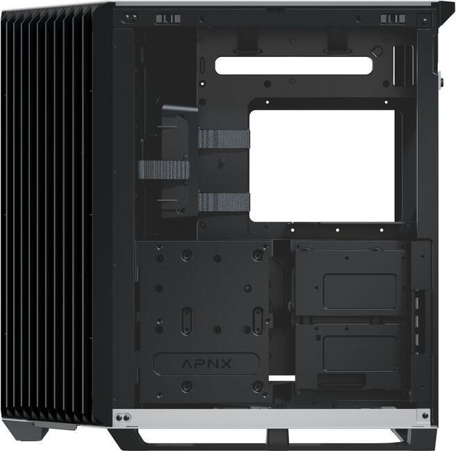Image du produit APNX V1 Boîtier PC, tour midi, ATX, verre trempé - noir / blanc (ATX)