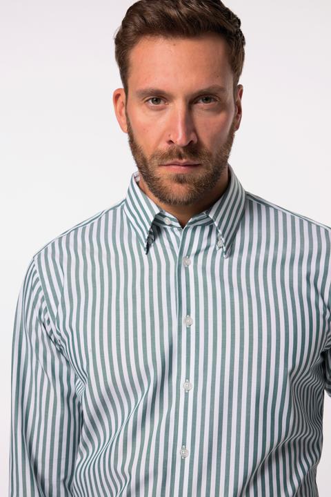 Immagine prodotto JP1880 Streifenhemd, Business, Langarm, verdeckter Buttondown-Kragen, Easy Care, Modern Fit (8XL)