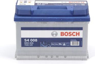 Actual product image Bosch Automotive S4 008 (12 V, 74 Ah, 680 A)