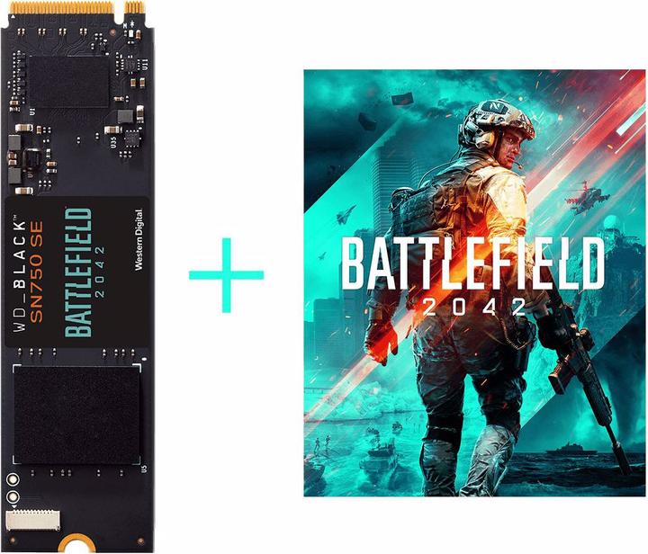 Produktbild WD Black SN750 SE Battlefield 2042 PC Game Code Bundle (500 GB, M.2 2280)