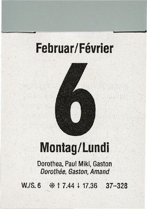 Image du produit Biella Calendrier à effeuiller Jour (4 x 5.9 cm, Français, Allemand)