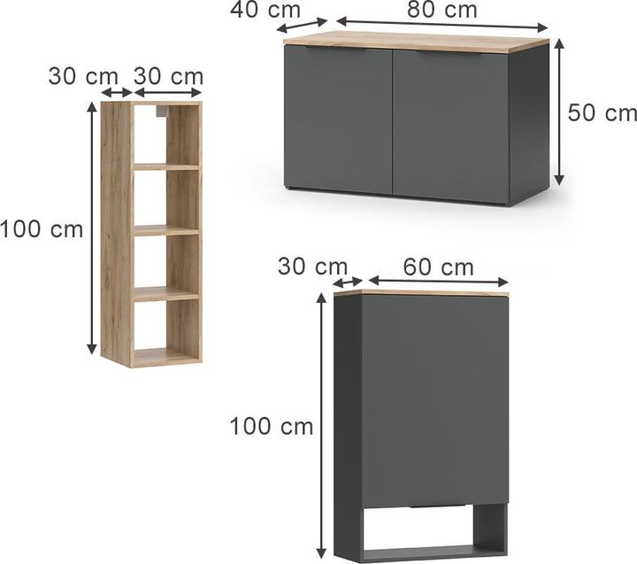 Actual product image Vicco Wido (80 x 40 x 50 cm)