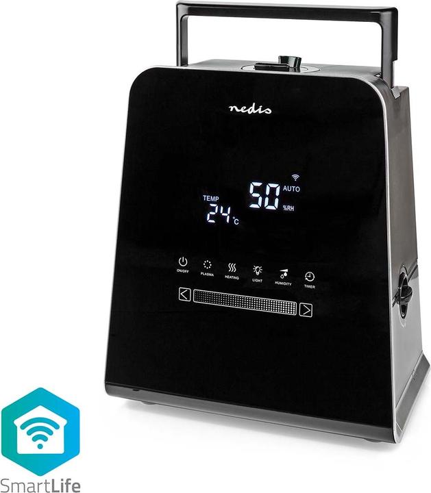 Immagine prodotto Nedis Umidificatore SmartLife | 30 W | Con nebbia fredda e calda | 5,5 l | Igrometro | Timer | F