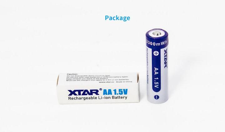 Actual product image Xtar Rechargeable batteries R06 / AA 1 5V 2200mAh (box with 4 pieces) with protection (4 pcs., AA, 2200 mAh)