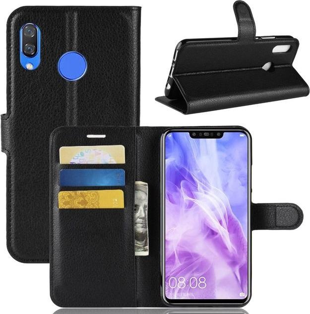 Produktbild MU Classic Litchi Leder Bookcover Series (Huawei P Smart+)