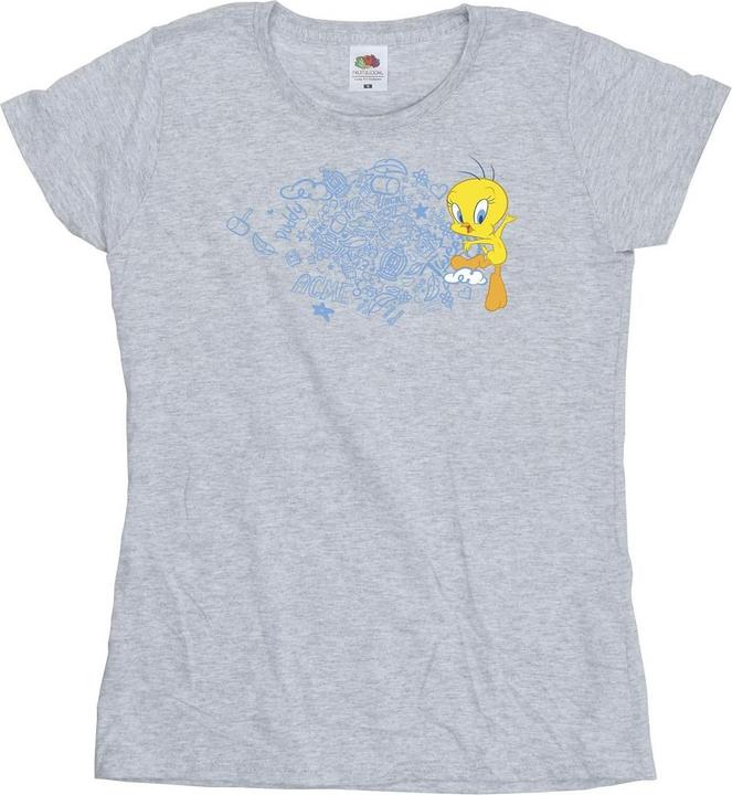 Immagine prodotto Looney Tunes ACME Doodles Tweety Maglietta Donna (M)