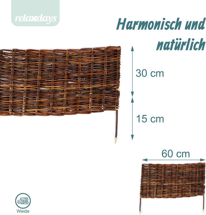 Produktbild Relaxdays Beeteinfassung (2 cm)