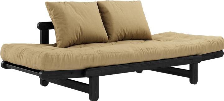 Actual product image Karup Design Beat Black Lacquered. Cushion Size: 50x55 CM (3-seater, Sofa bed)