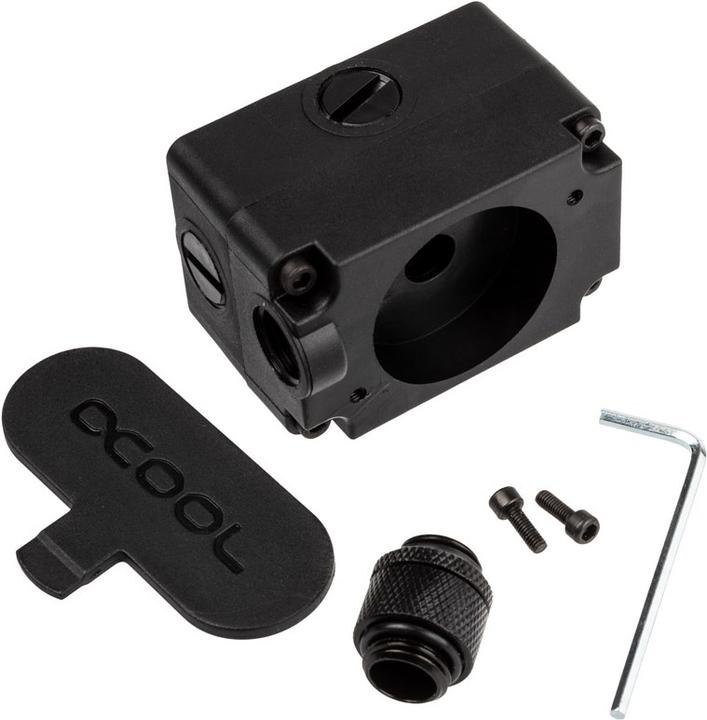 Actual product image Alphacool Ice station 40 DC-LT pump attachment with compensation tank