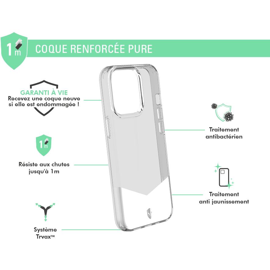 Thumbnail - Force Pure (Apple iPhone 13 Pro), Smartphone Hülle, Transparent