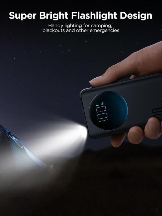 Actual product image Joyroom 20000mAh Powerbank LED Display 30W PD QC- Black (20000 mAh, 30 W, 74 Wh)