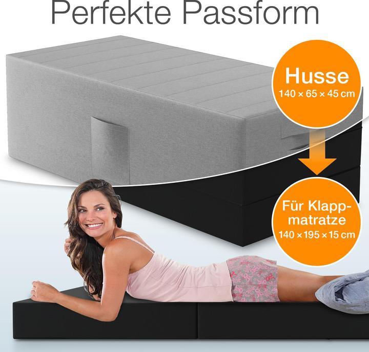 Image du produit Bestschlaf Housse pour matelas pliable (140 x 45 x 65 cm)
