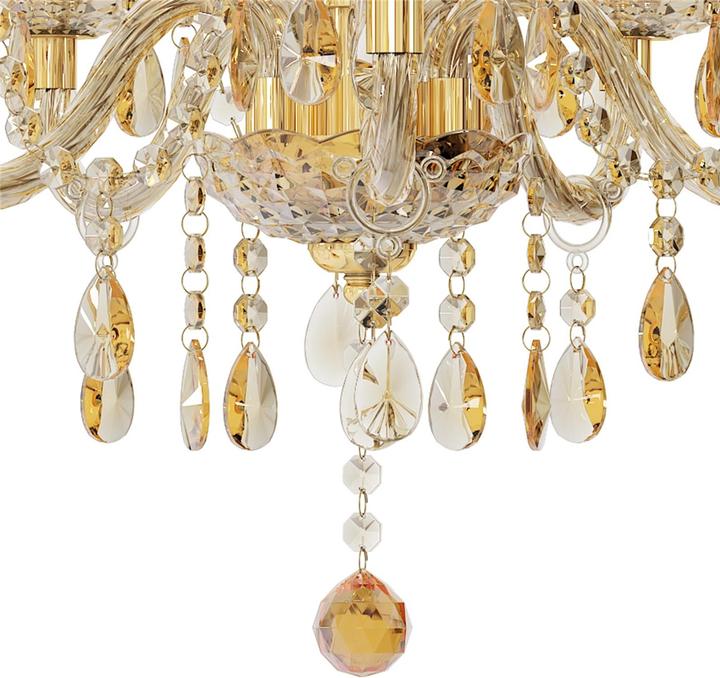 Produktbild Nino Leuchten 15100545Kronleuchter 'Marie' goldfarben (50 cm)