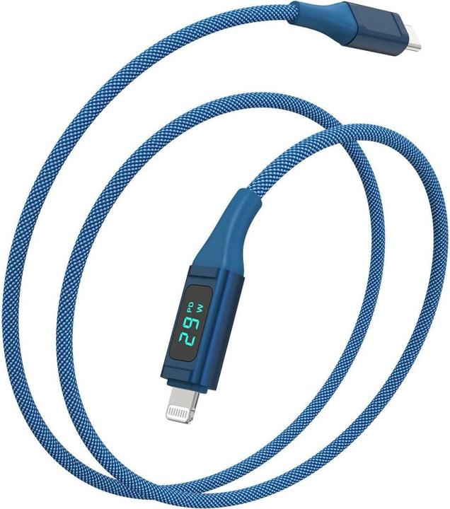 Productafbeelding 4smarts USB 2.0 kabel DigitCord naar 30W USB C - Lightning 1,5 m (1.50 m, USB 2.0)