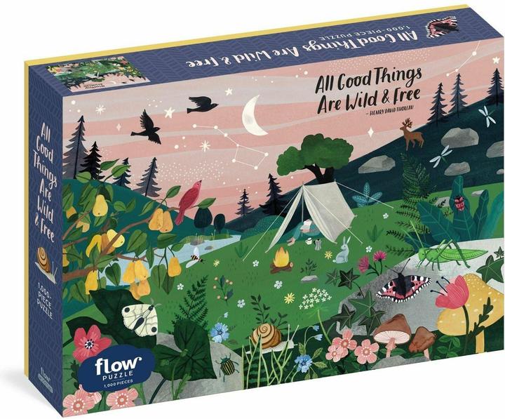 Produktbild All Good Things Are Wild and Free 1,000-Piece Puzzle (Flow) Adults Families Picture Quote (1000 Teile)