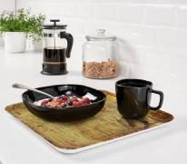 Actual product image La Mer melamine tray 42x31cm wood la mediterranea