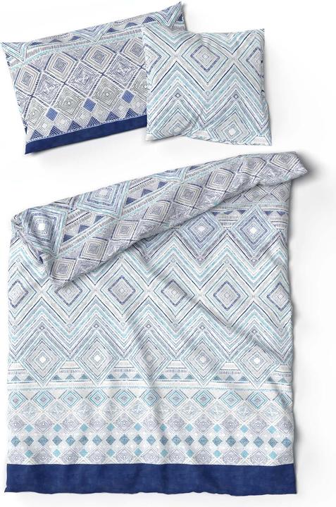 Actual product image Lotus Bettwaren Bamboo bed linen Lindsey turquoise (Duvet cover, 135 x 170 cm)