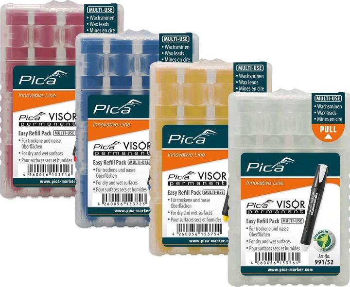 Produktbild Pica Ersatzminen (4 Stück, Gelb, 10 mm)