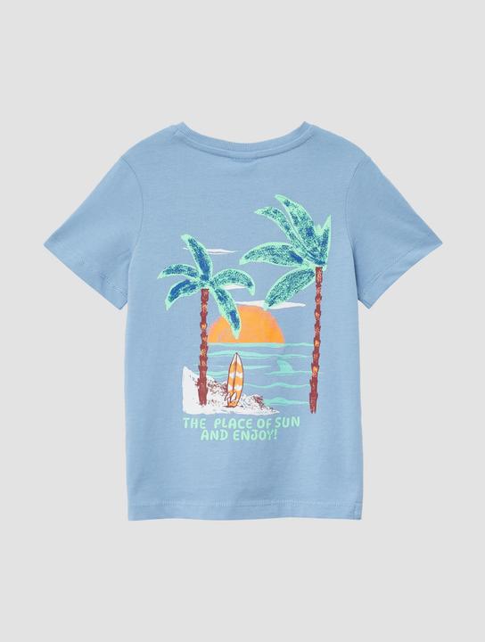 Produktbild S.Oliver T-Shirt Baumwoll-T-Shirt mit Front- und Rückenprint (140)