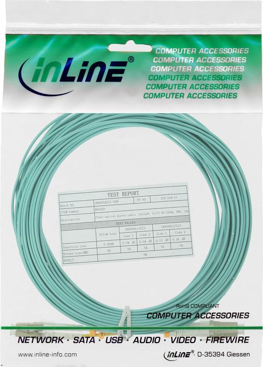 Produktbild InLine LWL Duplex Kabel LC/LC 50/125um OM3 10m (CAT6, 10 m)