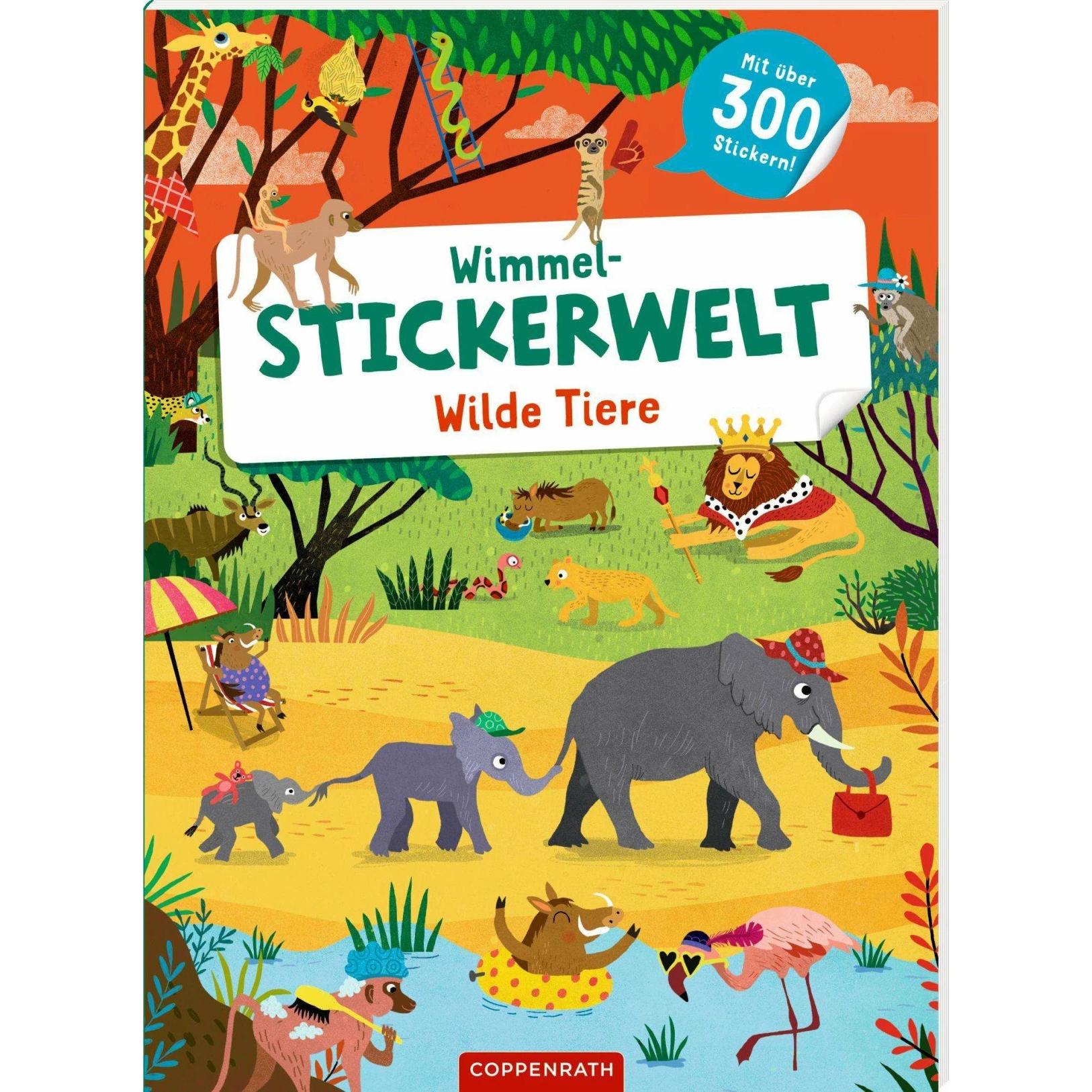 Thumbnail - Coppenrath, Sticker, Wimmel-Stickerwelt – Wilde Tiere